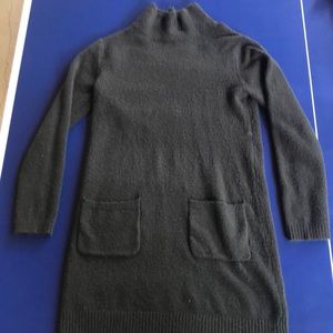 Black wool dress